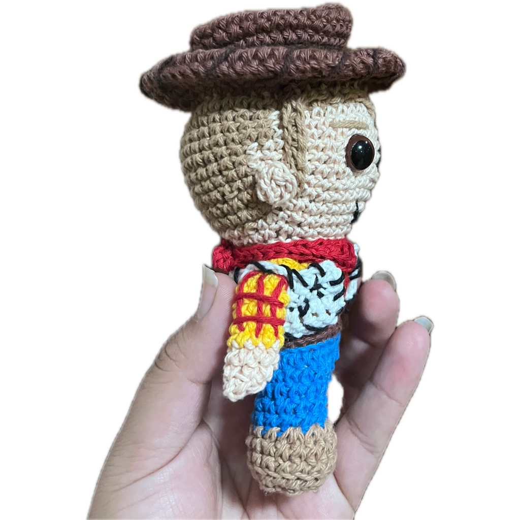 Woody 15 cm, vaquero. Amigurumi