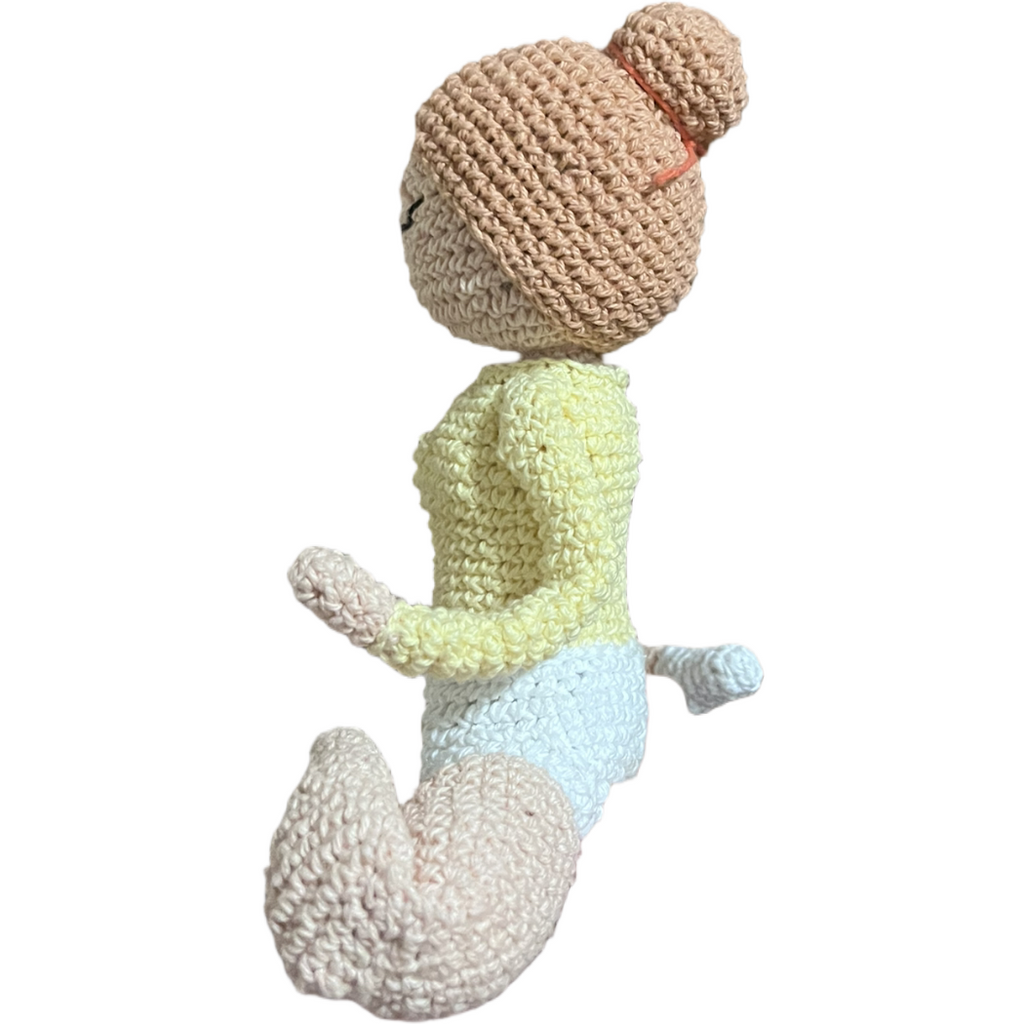 Muñeca Yoga 20 cm, Amigurumi
