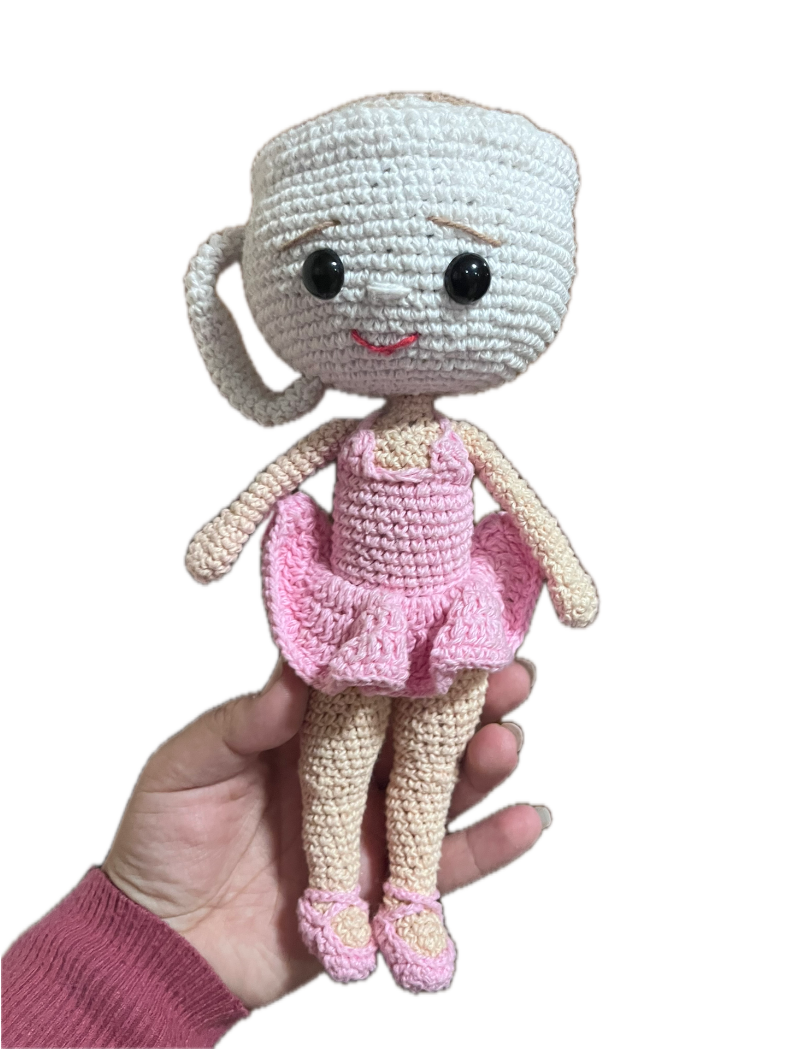 Bailarina Capuccina 22 cm , Amigurumi