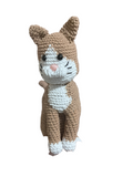 Gato color caramelo 23 cm. Amigurumi