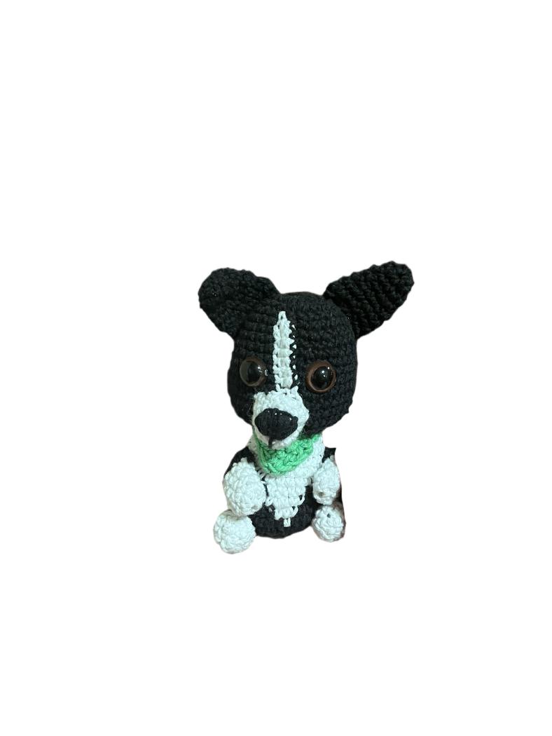 Perro Negro Generico 14 cm , Amigurumi