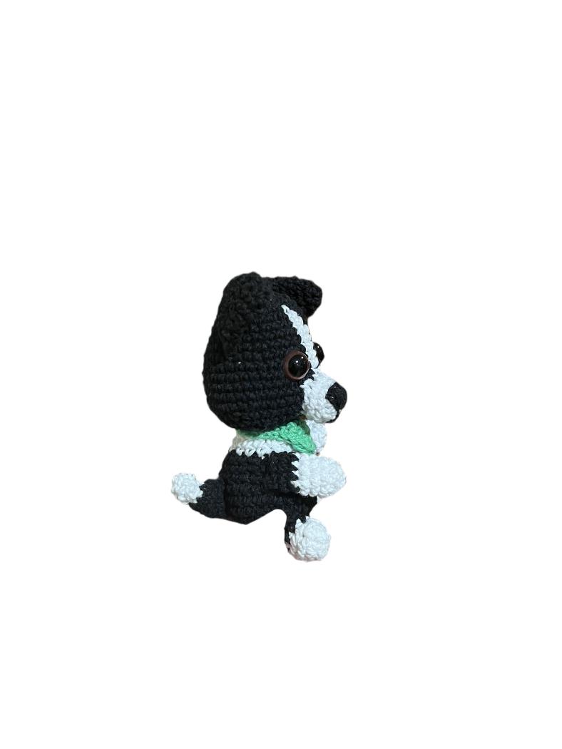 Perro Negro Generico 14 cm , Amigurumi
