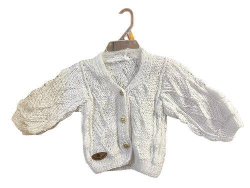 Chaleco Bebe blanco (0-3 meses)
